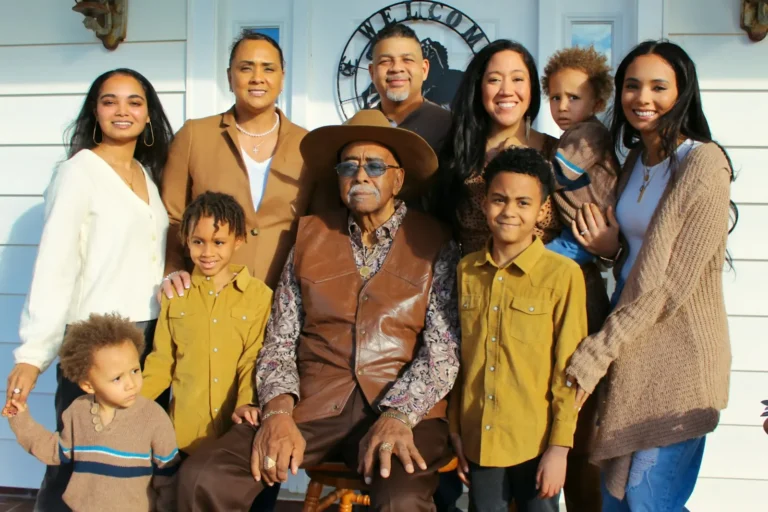 A multi-generation family gathered together